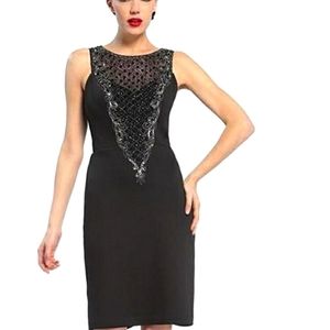 NWT Sue Wong Bead and Sequin Embellished Cocktail Dress